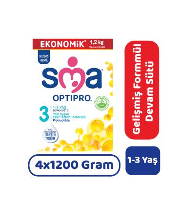 SMA Optipro 3 Follow-On Milk 1200 gr 4 Pieces