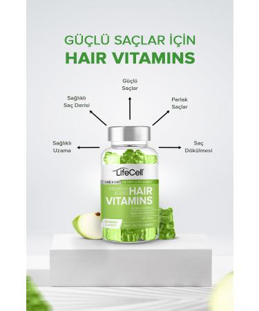 Lifecell Hair Vitamins Vitamin C Biotin Zinc - Hair Vitamin - Food Supplement - Buy Online on GoSupps.com