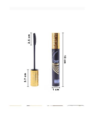 MUJGAN Aifeiya Lash Expansion 24 Hours Long Lasting Black Mascara Gold Cap - Buy Online on GoSupps.com