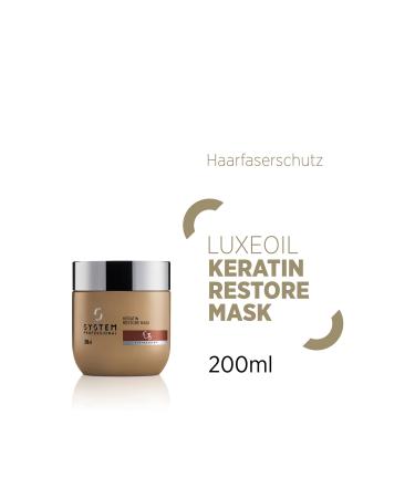 Wella System Professional Luxe Oil Keratin Restore Hair Smoothing and Shining Mask 200ml/G16