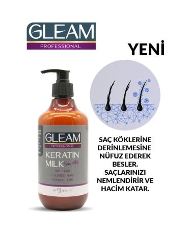 GL Beauty Gleam Professional Keratin Milk & Intensive Care Hair Care Milk 500 Ml - Buy Online on GoSupps.com