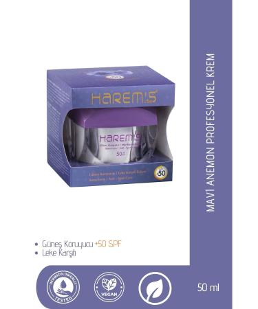 HAREM'S Harems Professional Blue Anemone Flower Cream 50 ml