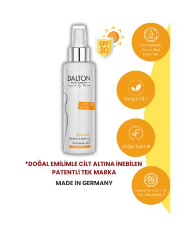 DALTON MARINE COSMETICS Algae Extract Moisturizing Spray Sunscreen for All Skin Types Uva / Uvb Spf 30+