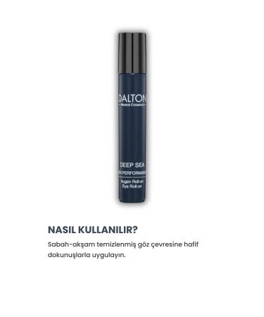 DALTON MARINE COSMETICS Deep Sea - Anti-aging Eye Roll On for Men's Skin - Buy Online on GoSupps.com