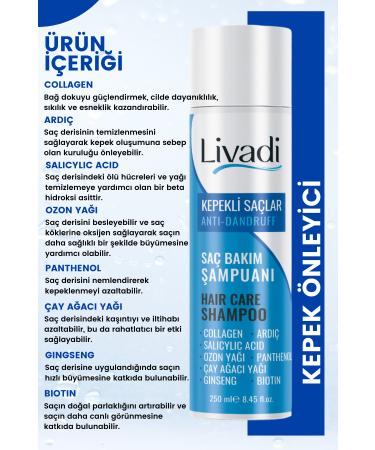 livadi Anti-Dandruff Effective Care Shampoo 250 ml - Buy Online on GoSupps.com