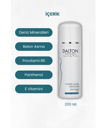 DALTON MARINE COSMETICS Moisturizer that reduces irritation and itching on sensitive skin. Classic Clean Sensitive Skin Tonic - Buy Online on GoSupps.com