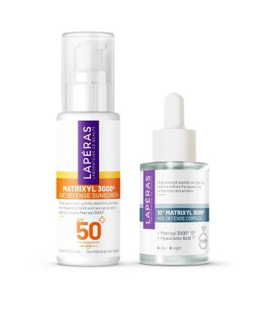 LAPERAS Matrixyl 3000 Anti-Wrinkle and Anti-Fine Line Serum Sunscreen Set