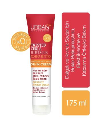 Urban Care Urban Twisted Curls Hibiscus & Shea Butter 7/24 Definite Curls Wavy and Curly Hair 175ml - Buy Online on GoSupps.com