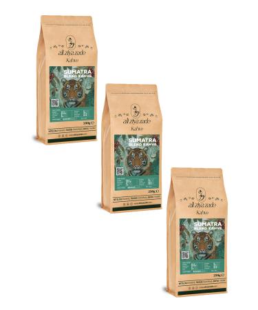 Ali Ziya Zade Sumatra Blend Indonesian Coffee Triple Advantage Package! 250 Gr X 3