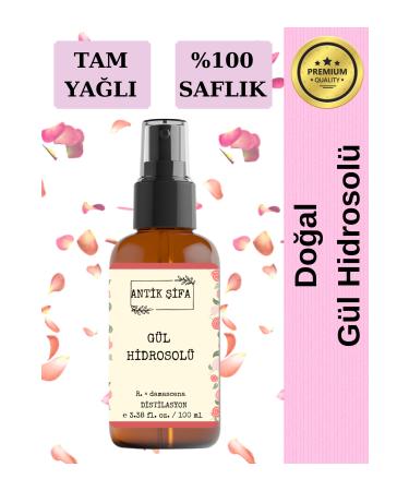 Ancient Healing Oil Natural Rose Water 100 ml - Pure Full Oil Natural Rose Hydrosol Tonic 100 ml