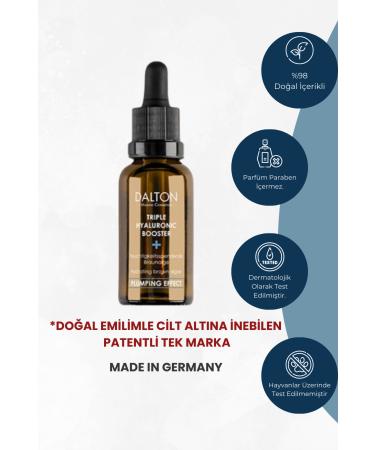 DALTON MARINE COSMETICS Intensive Moisturizing Triple Hyaluronic Acid Serum for All Skin Types
