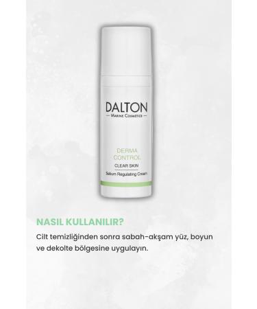DALTON MARINE COSMETICS Purifying Derma Control Oil Balancing Cream for Oily and Acne-Prone Skin - Buy Online on GoSupps.com
