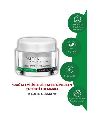 DALTON MARINE COSMETICS Renewing Protective and Repairing Vitamin Natural Correcteur Mask for Damaged Skin