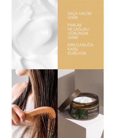 ECOLATIER Hair Care Mask Volume and Fast Growth Organic Hemp Oil Moisturizing Repairing 250 ml - Buy Online on GoSupps.com