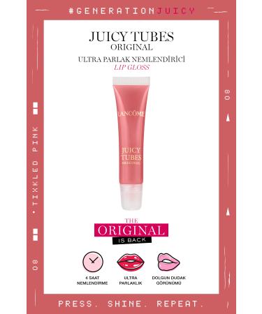 Lancome Juicy Tubes Moisturizing Lip Gloss 08 Tickled Pink 3605972352446