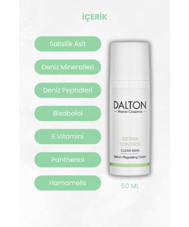 DALTON MARINE COSMETICS Purifying Derma Control Oil Balancing Cream for Oily and Acne-Prone Skin - Buy Online on GoSupps.com