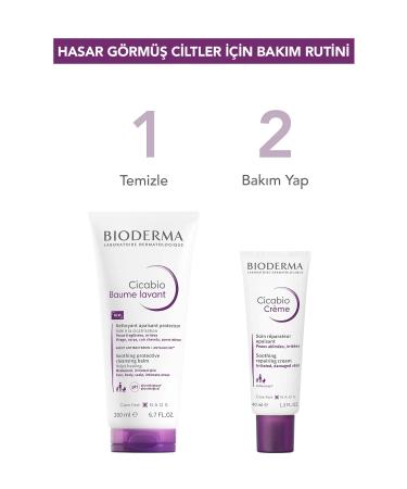Bioderma Cicabio Cleansing Balm helps skin renewal face body scalp private area repairer - Buy Online on GoSupps.com