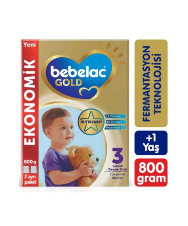 Bebelac Gold 3 Child Follow-On Milk 800 gr 2 Pack - Buy Online on GoSupps.com