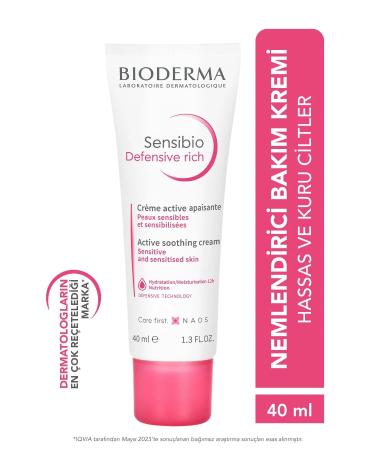 Bioderma Sensibio Defensive Rich Cream nourishing antioxidant effective intensive moisturizing care cream