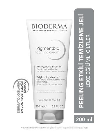 Bioderma Pigmentbio Foaming Cream is a cleansing gel that helps to even out and brighten skin tone.