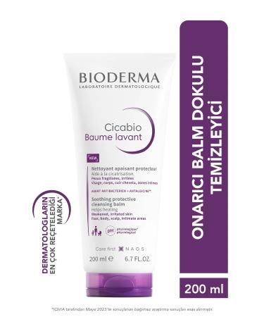 Bioderma Cicabio Cleansing Balm helps skin renewal face body scalp private area repairer