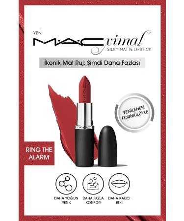 Mac FLAT LIP LOOK L PST CK PROV D NG INTENSE COLOR - R NG THE ALARM DEMBA1064