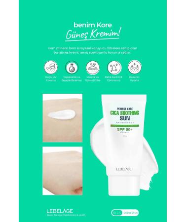 LEBELAGE Skin Sunscreen Cica Soothing Sun Spf 50+ Pa++++ 50gr - Buy Online on GoSupps.com