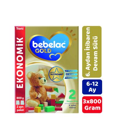 Bebelac Gold 2 Child Follow-On Milk 800 gr 3-Pack