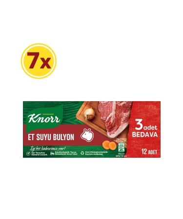 Knorr Meat Bouillon 12 Pieces 120 gr X 7 Pieces