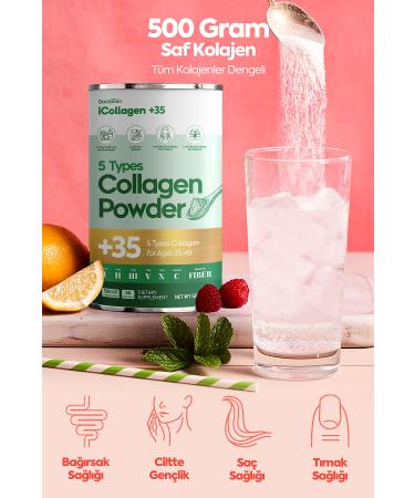 DOCTAMIN iCollagen Balanced collagen powder for ages 35-49 - 520 grams for 50 days - Buy Online on GoSupps.com