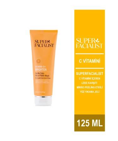 Super Facialist Anti-Stain Micro-Peeling Face Wash Gel with Vitamin C 125ml