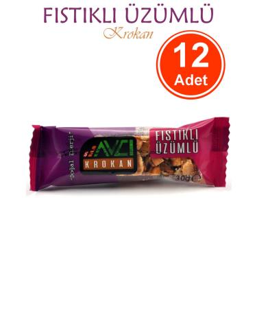 Hunter Croquant Pistachio Raisin Croquant 30 G X 12 Pieces