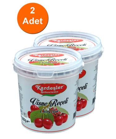 Brothers Confectionery Brothers Cherry Jam Bucket 800 G X 2 Pieces