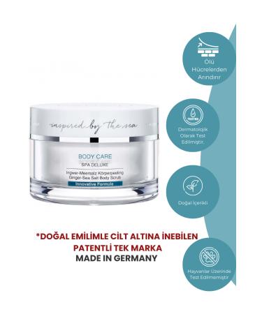 DALTON MARINE COSMETICS Moisturizing Body Peeling with Sea Salt and Ginger for All Skin Types