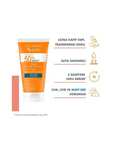 Avene Fluid 3 Second Absorption Ultra Light SPF50+ 50 ml - Buy Online on GoSupps.com
