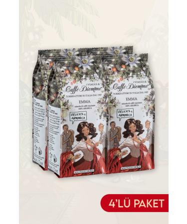 Deli2me D EMME COFFEE EMMA BLEND - GROUND COFFEE 200 GR*12 set of 4