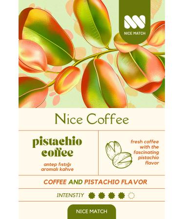Nice Match Pistachio Coffee Pistachio Flavored Coffee Filter Coffee 200 Gr - Buy Online on GoSupps.com
