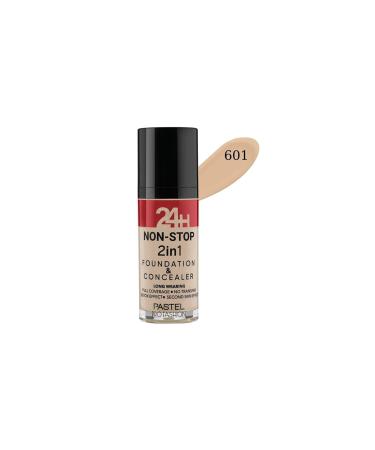 Pastel Profashion 24h Non-stop 2in1 Foundation and Concealer 601
