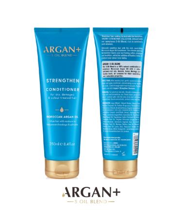 ARGAN PLUS ARGAN + Strengthening Conditioner with Moroccan Oil for Damaged Hair Ends without Moisture 250 ml - Buy Online on GoSupps.com