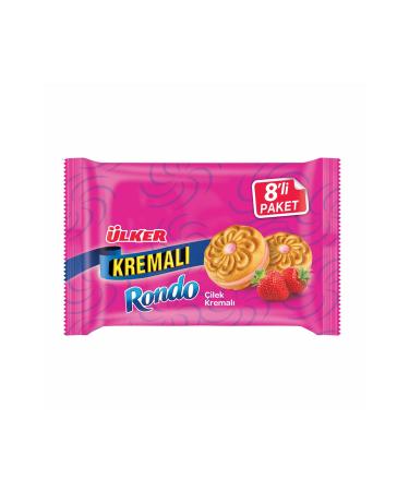Ulker Creamy Rondo Strawberry 8 Pieces (61gr*8) 6 Packs