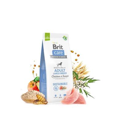 Brit Care Sustainable Chicken and Insect Protein Large Breed Adult Dog Food 3 Kg - Buy Online on GoSupps.com