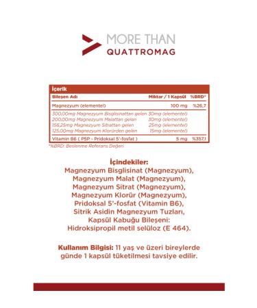 MORE THAN Quattromag Magnesium Complex 60 Capsules - Buy Online on GoSupps.com