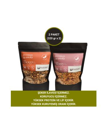 nutaso nutrition taste solutions Choco Granola (320 g) Berry Granola (320 g)