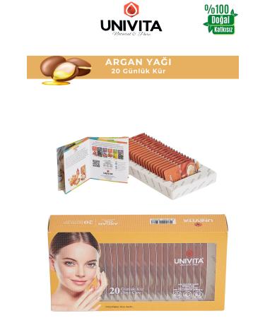 Univita 0 Natural Additive-Free Argan Oil - 20 Day Care Cure