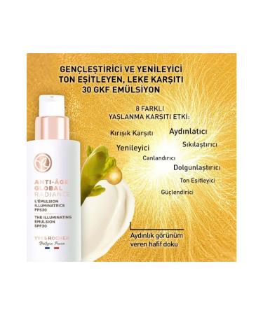 Yves Rocher ANT -BLEM SH 30SPF SK N BR GHTEN NG HERBAL STEM CELL CARE ANT AGE GLOBAL50ML DEMBA1362 - Buy Online on GoSupps.com