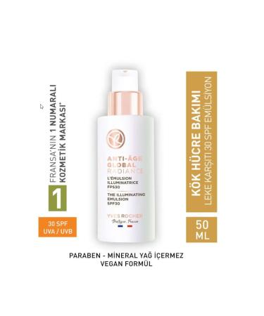 Yves Rocher ANT -BLEM SH 30SPF SK N BR GHTEN NG HERBAL STEM CELL CARE ANT AGE GLOBAL50ML DEMBA1362