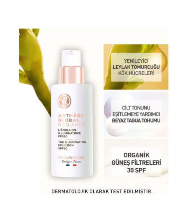 Yves Rocher ANT -BLEM SH 30SPF SK N BR GHTEN NG HERBAL STEM CELL CARE ANT AGE GLOBAL50ML DEMBA1362 - Buy Online on GoSupps.com