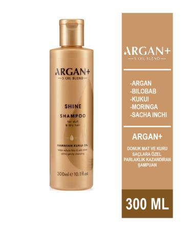ARGAN PLUS ARGAN + Special Shine Shampoo for Dull Matte and Dry Hair 300ml