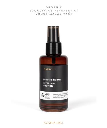 qaratau Organic Eucalyptus Refreshing Body Massage Oil - Refreshing Body Oil 100ml