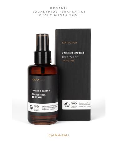 qaratau Organic Eucalyptus Refreshing Body Massage Oil - Refreshing Body Oil 100ml - Buy Online on GoSupps.com